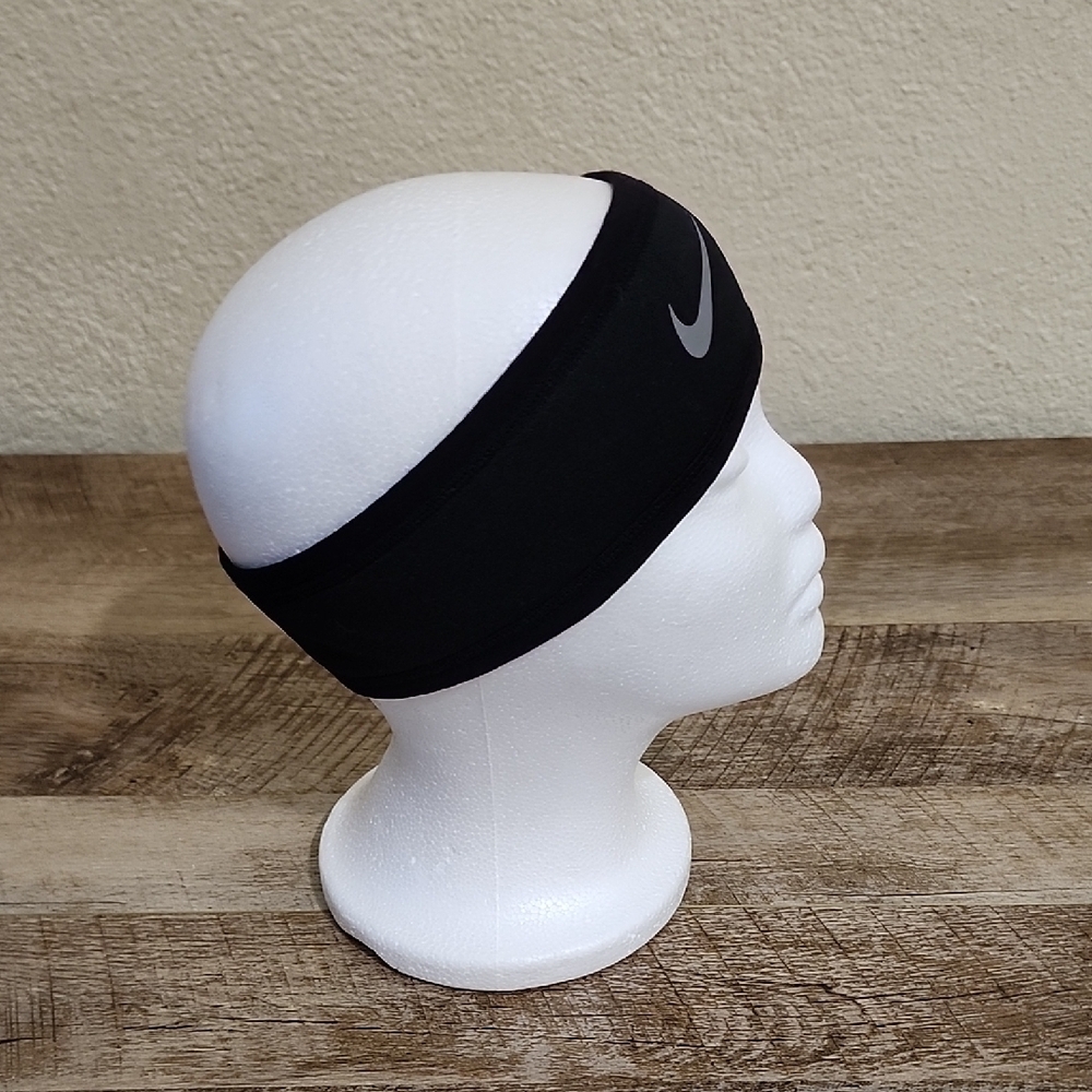 Nike Black Headband with White Logo - Picture 5 of 7